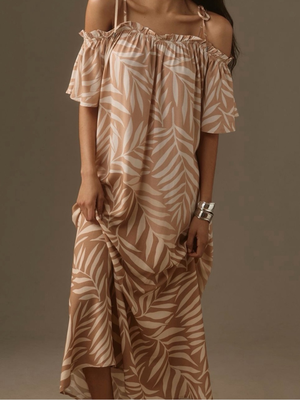 Conditions Apply via Anthropologie Printed Tie-Strap Kaftan - One Size